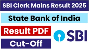SBI Clerk Mains Result 2025