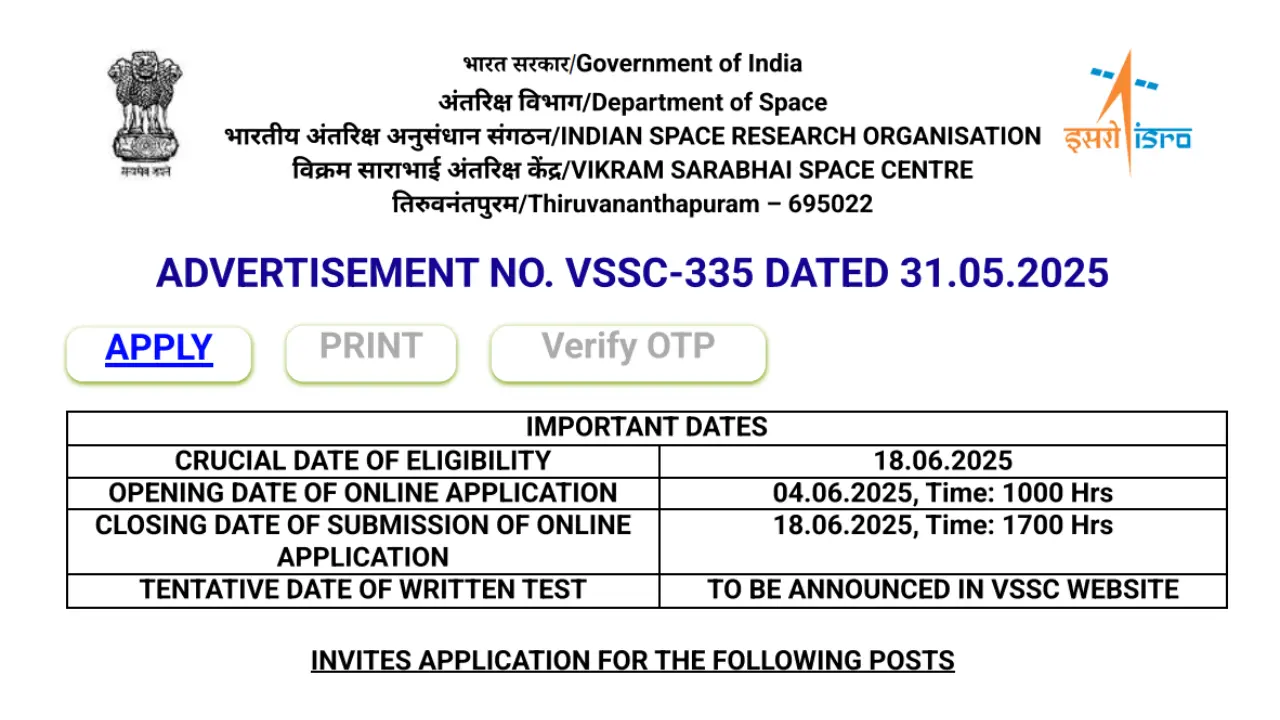 isro-vssc-technical-assistant-recruitment-2025