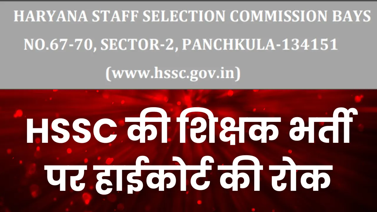 hssc-prt-high-court-stay-1456-post-mewat-cadre-after-result