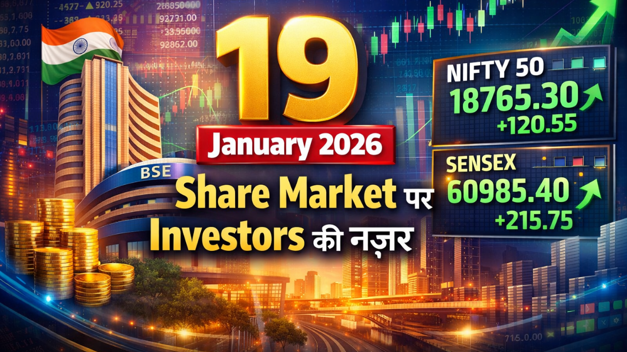 19 January 2026 Share Market पर Investors की नजर
