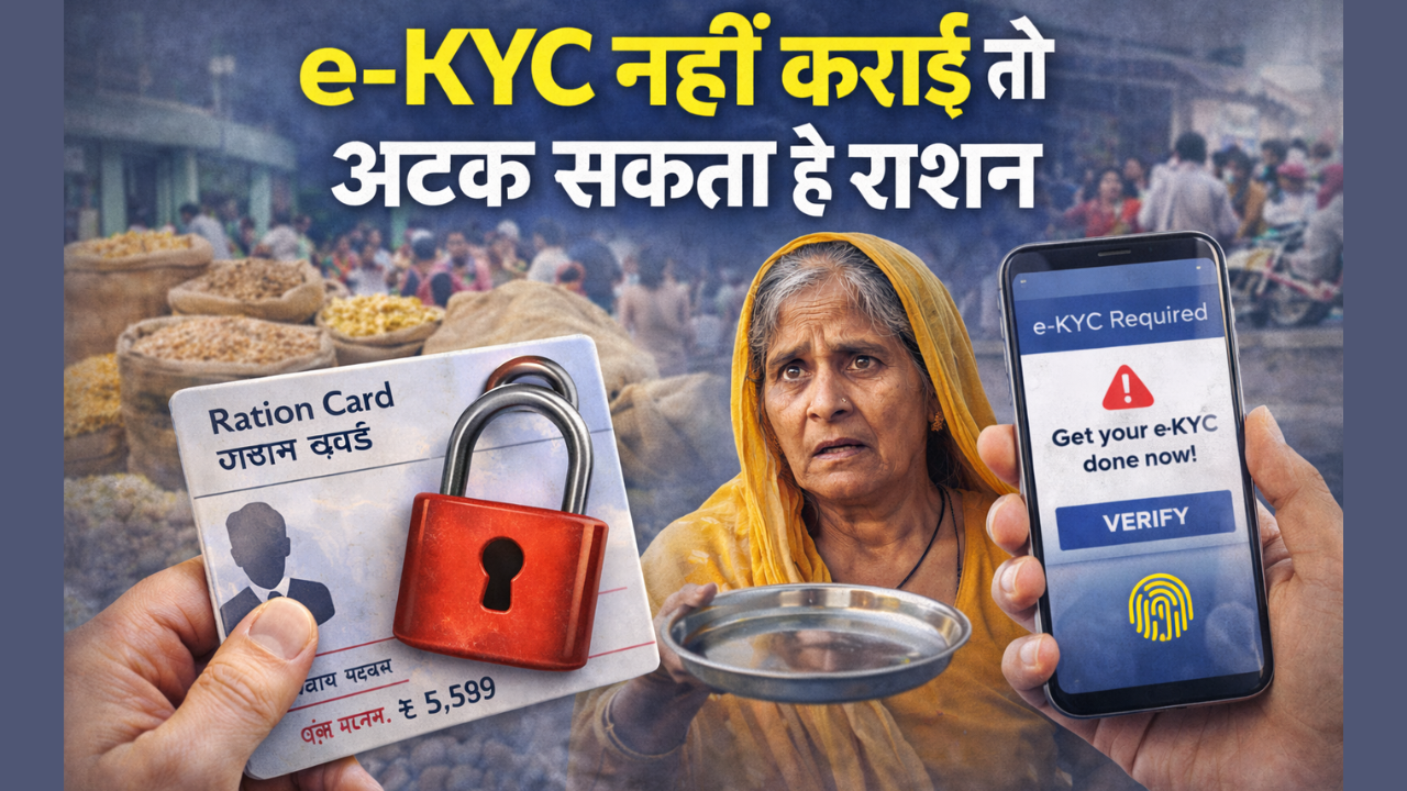 e-KYC नहीं कराई तो अटक सकता है राशन